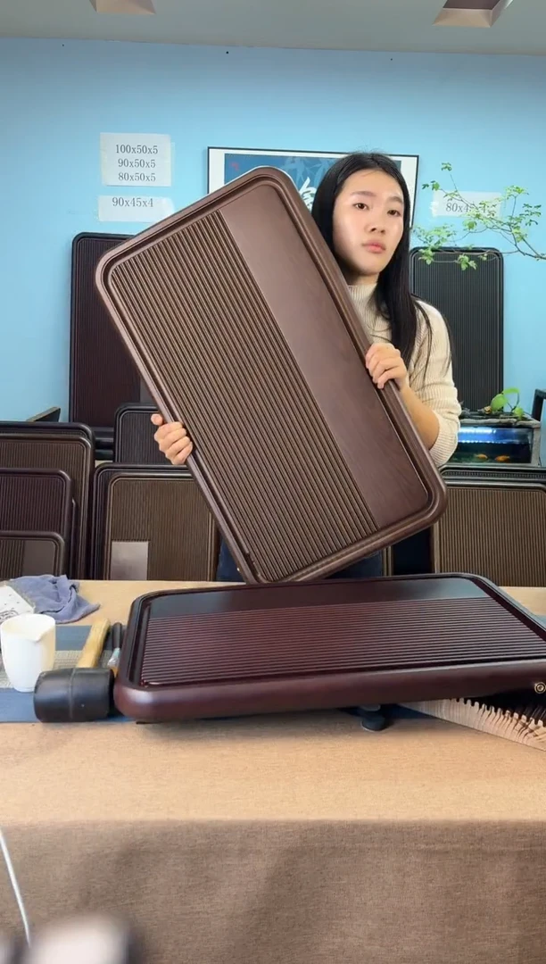 云海黄色款式茶盘70*40*4