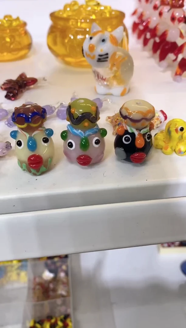 琉璃手工艺品3个守护神