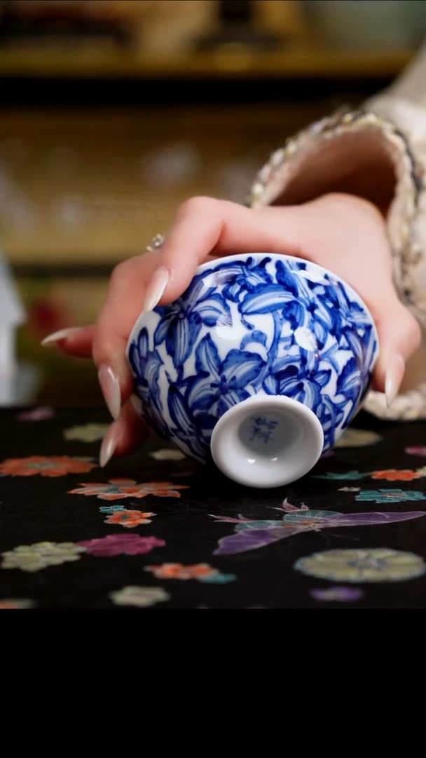 杯景德镇陶瓷杯碗柴烧多人