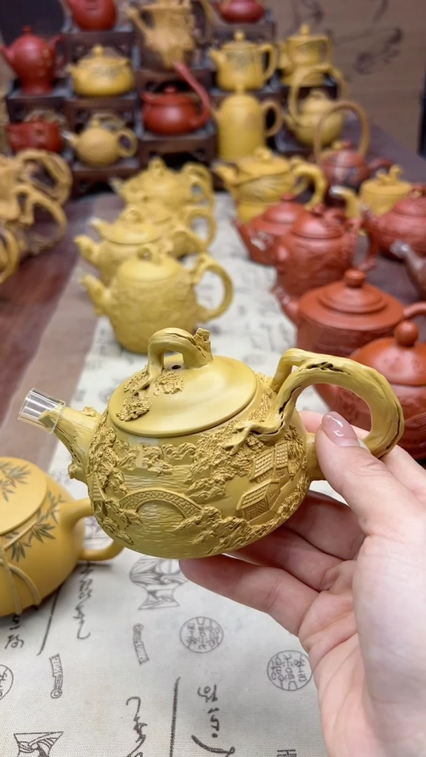 【闪购商品】茶壶浮雕紫砂茶壶