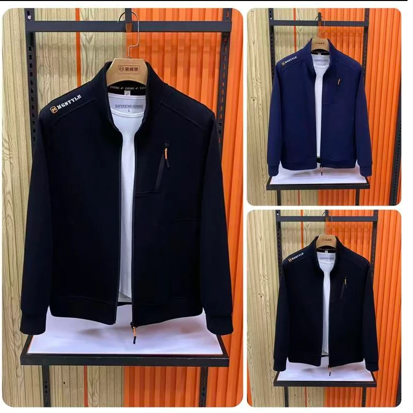 新款高品质男士立领休闲运动夹克