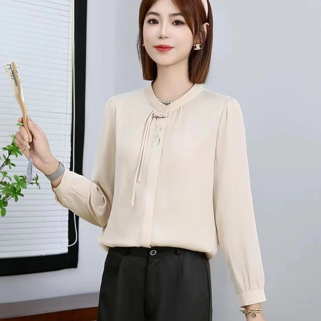 S24002中式轻奢减龄长袖小衫