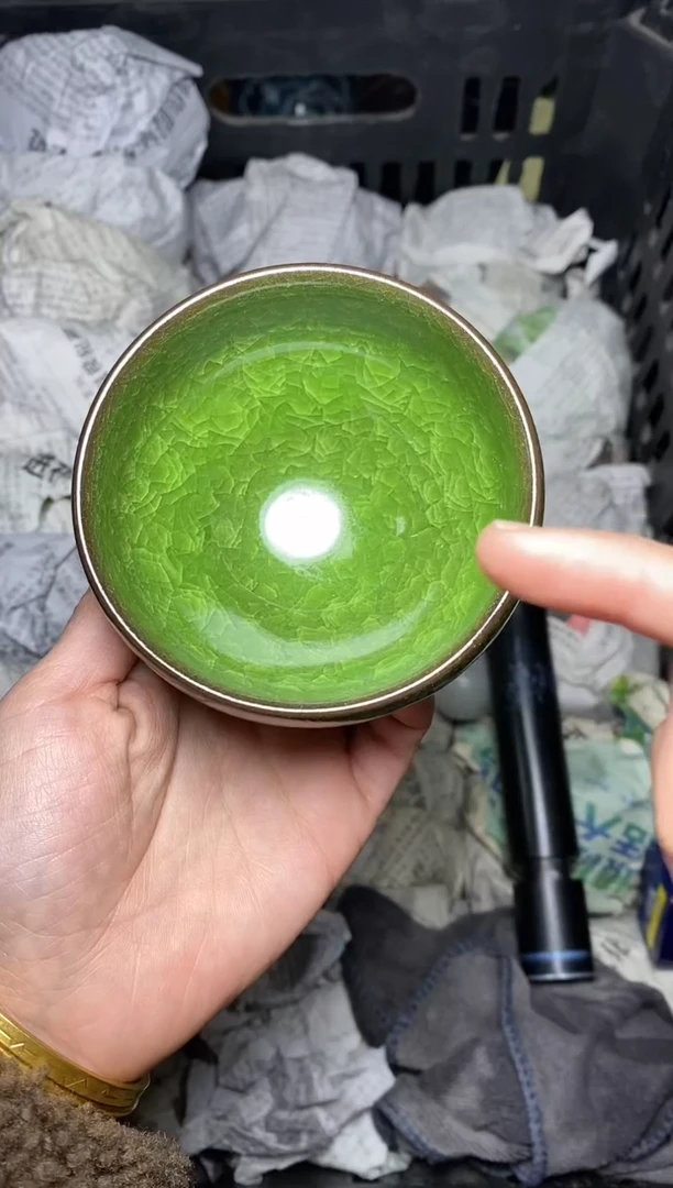 【闪购商品】茶盏绿冰 盏三疯建盏茶器