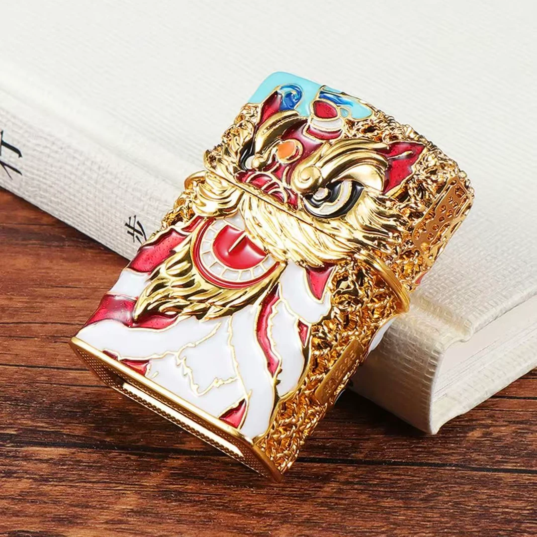 ZORRO3D浮雕夜光鸿运当头套装防风煤油打火机