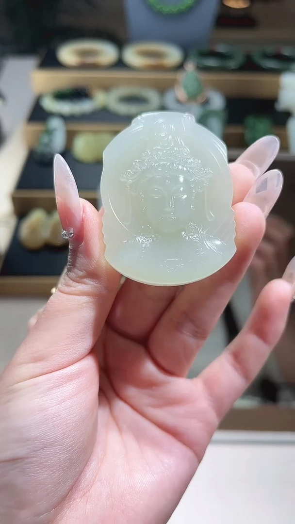 【闪购商品】和田玉颈饰未镶嵌和田玉观音吊坠