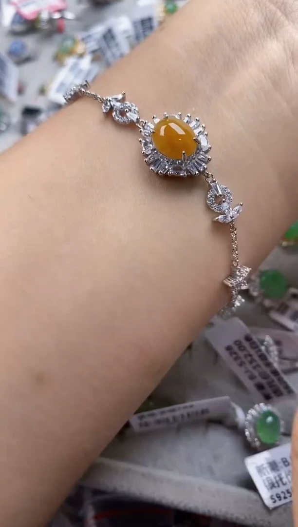 翡翠戒指银S925镶嵌11  11    2