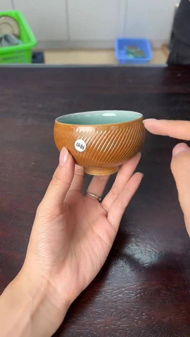 龙泉云间青瓷小米茶器