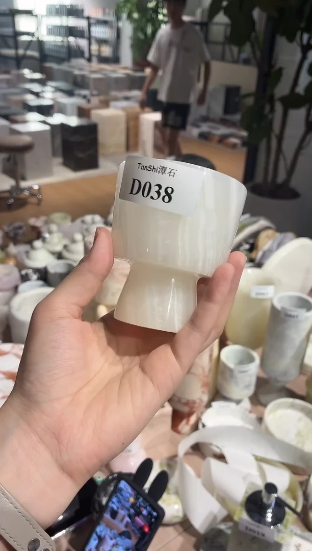 石材D038白玉大王杯