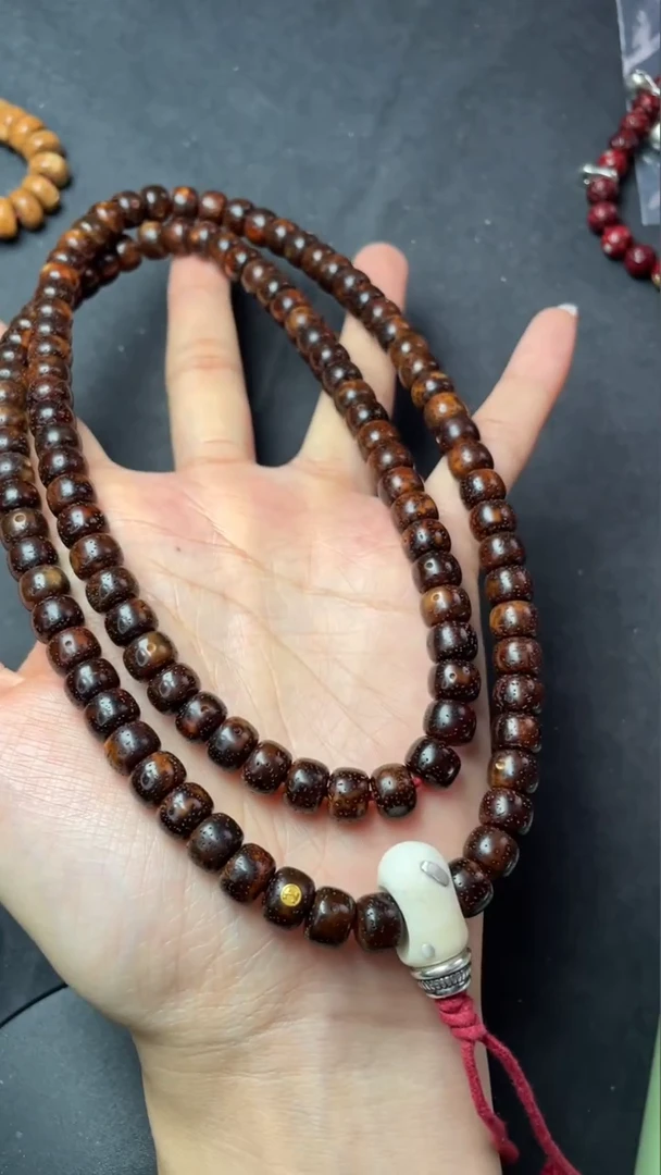 【闪购商品】星月菩提吊坠精工级赤金新桶鹿角三通款9*7长串