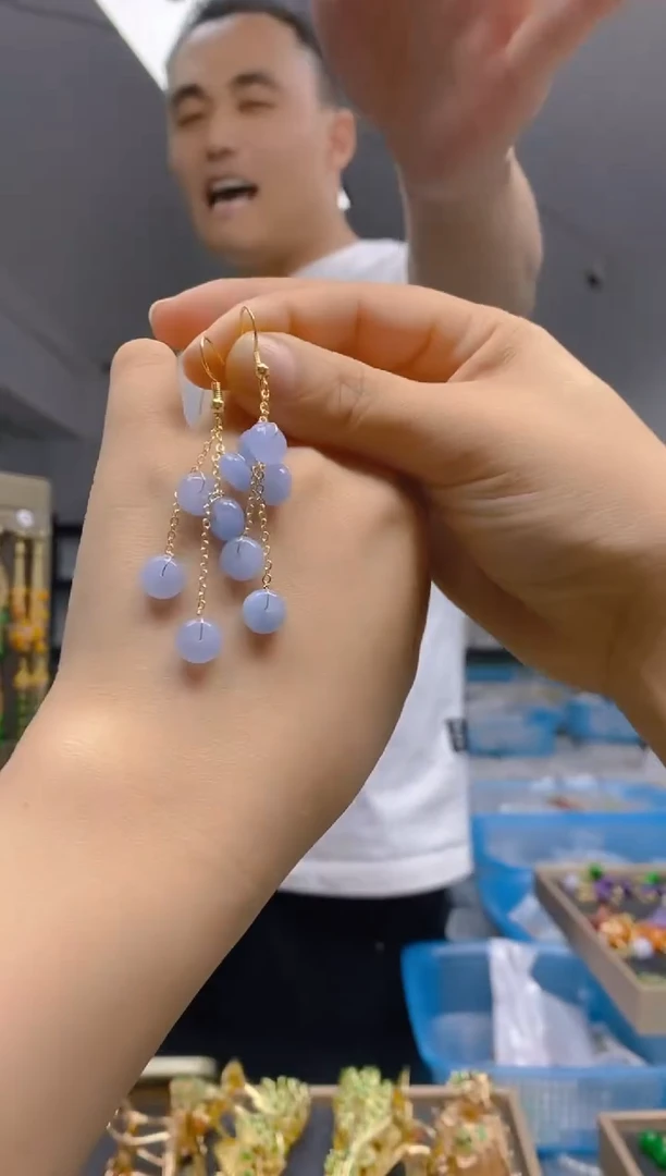 【闪购商品】玛瑙/玉髓耳饰合金27玛瑙饰品