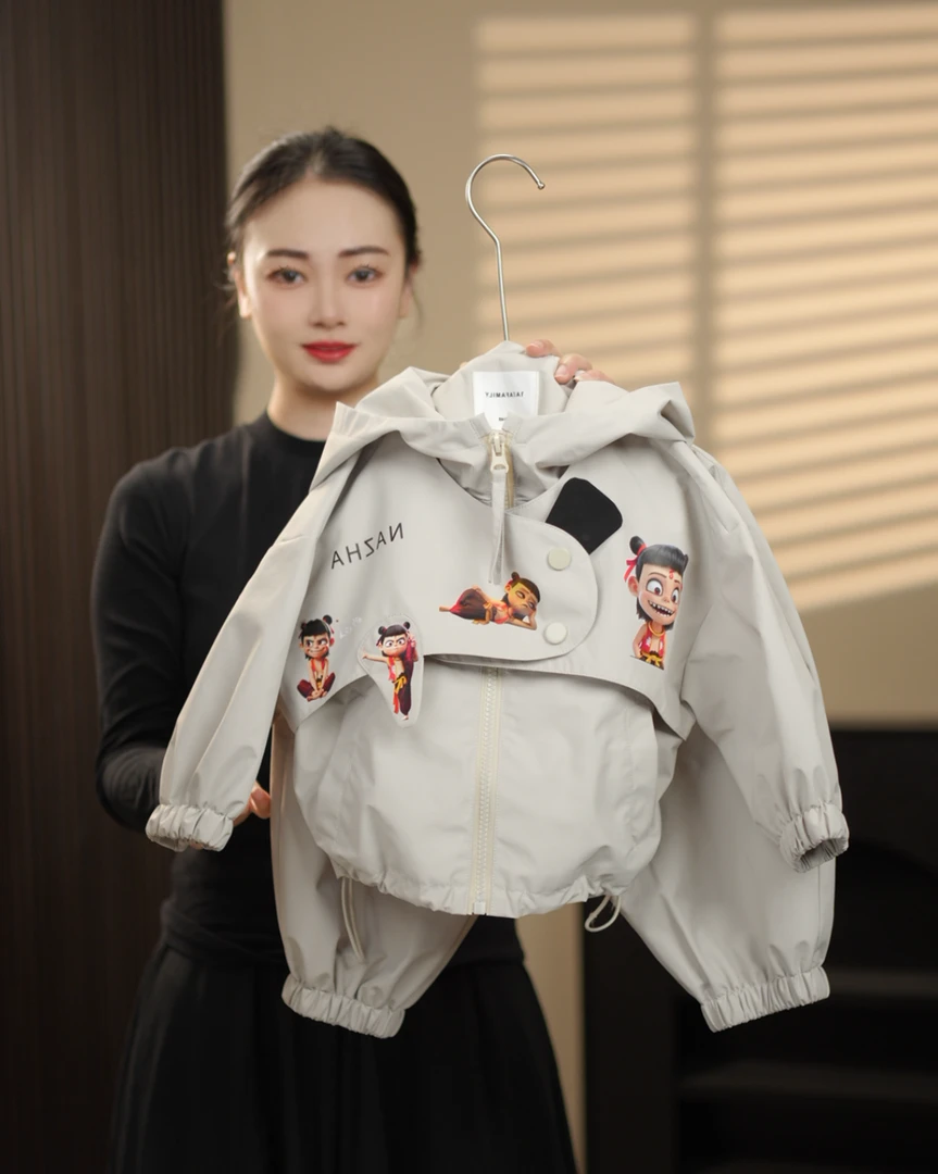 【哪吒】2025春秋季 新品卡皮巴潮流长袖男童女童儿童套装24724