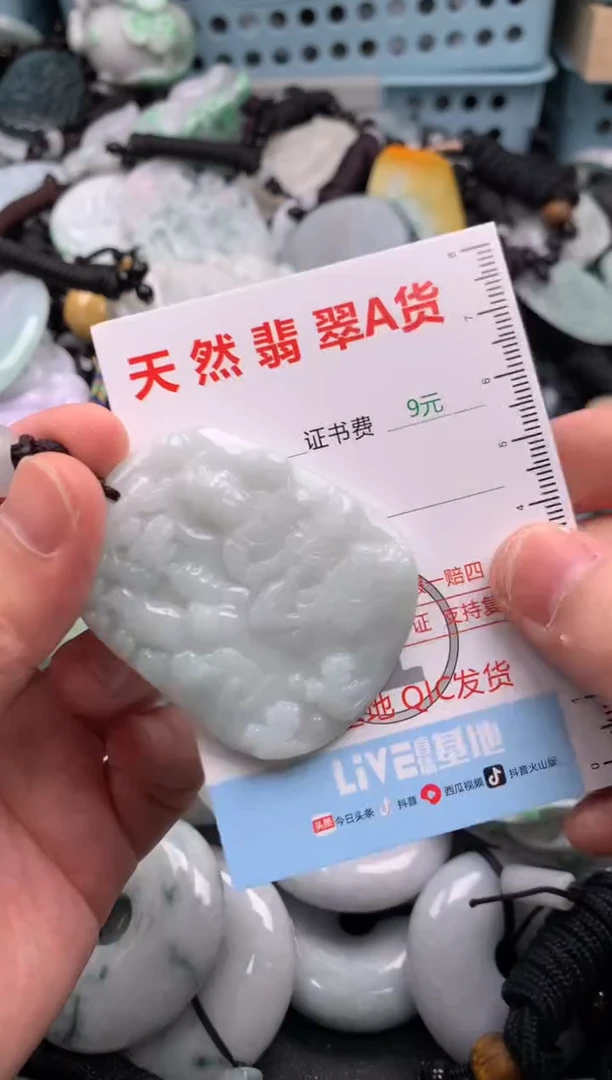 翡翠未镶嵌吊坠(不含链)1