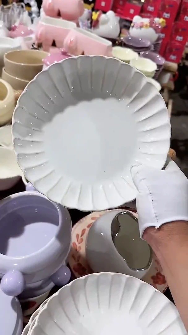 瓷片9英寸深盘微瑕凑满20元包邮