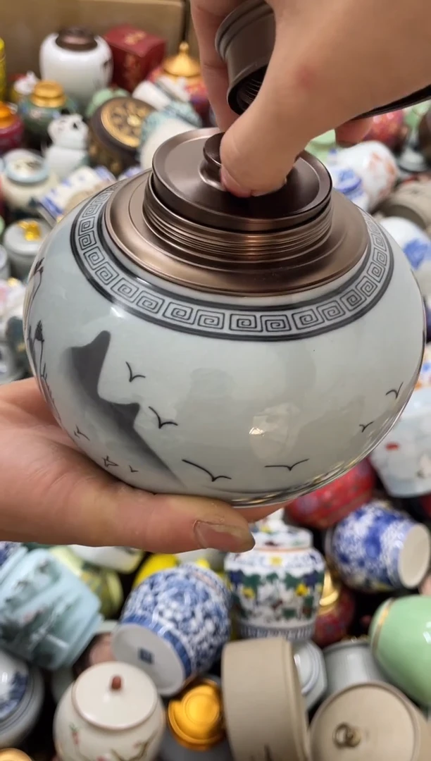 摆件孤品茶叶罐密封罐储物罐直播间临时链接浮力