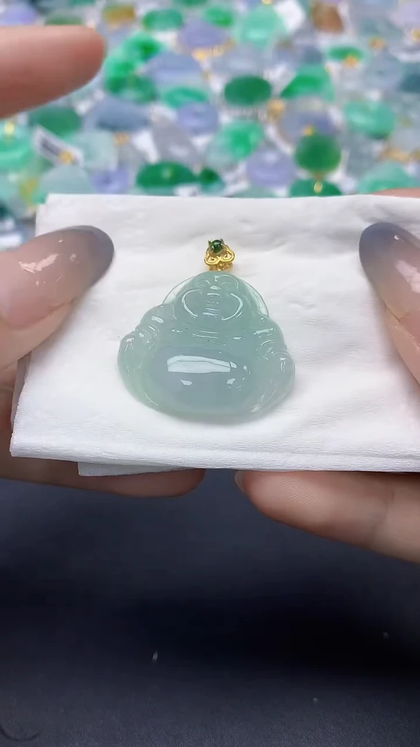 翡翠未镶嵌颈饰天然缅甸a货翡翠