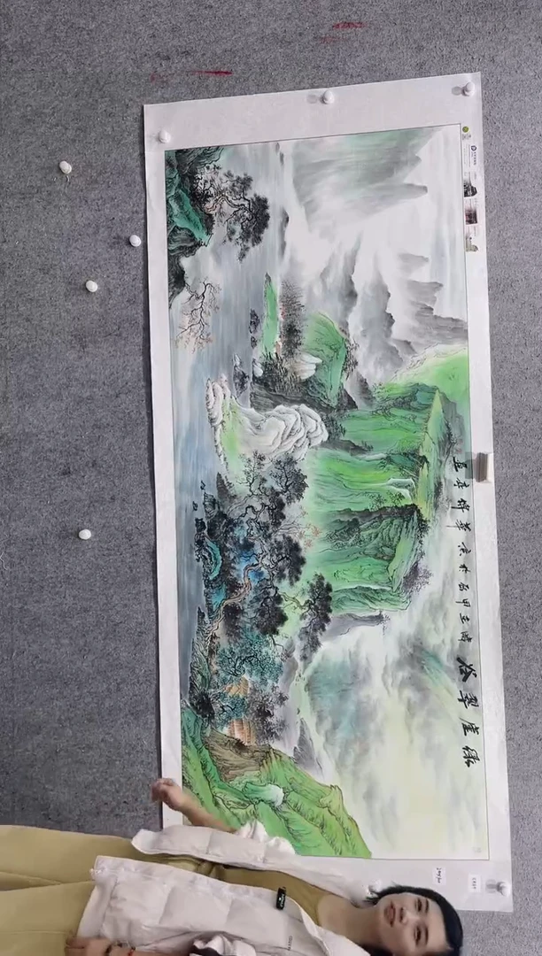 国画张传亭老师的红袍作品