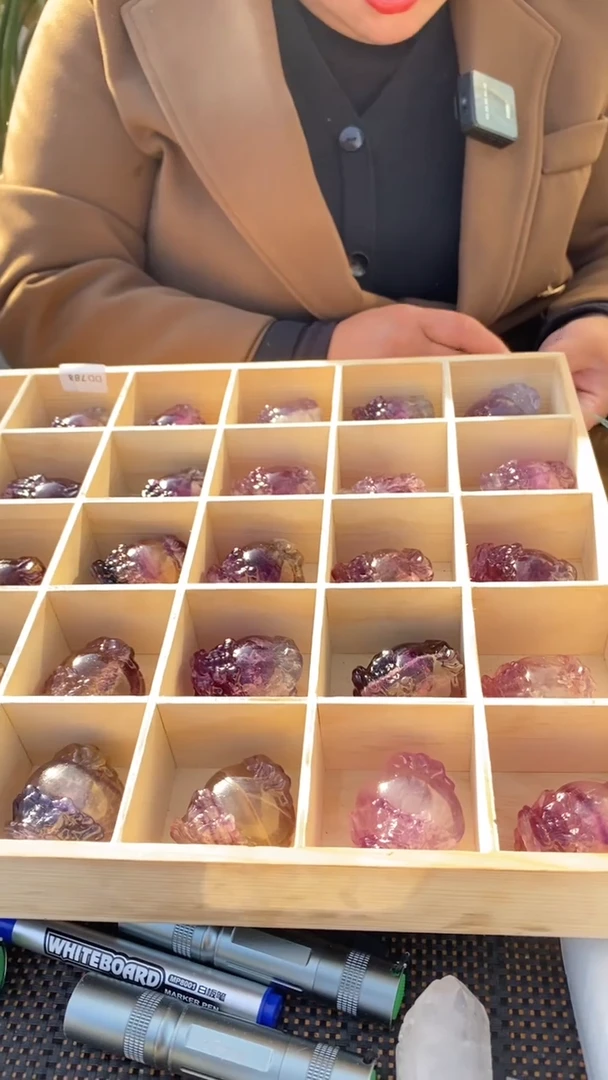 【闪购商品】萤石龙龟未镶嵌（紫）萤石龙龟DD92多样性发其一