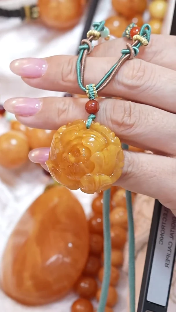 蜜蜡颈饰未镶嵌8459天然蜜蜡珠宝奇石云端妖孽全部保真