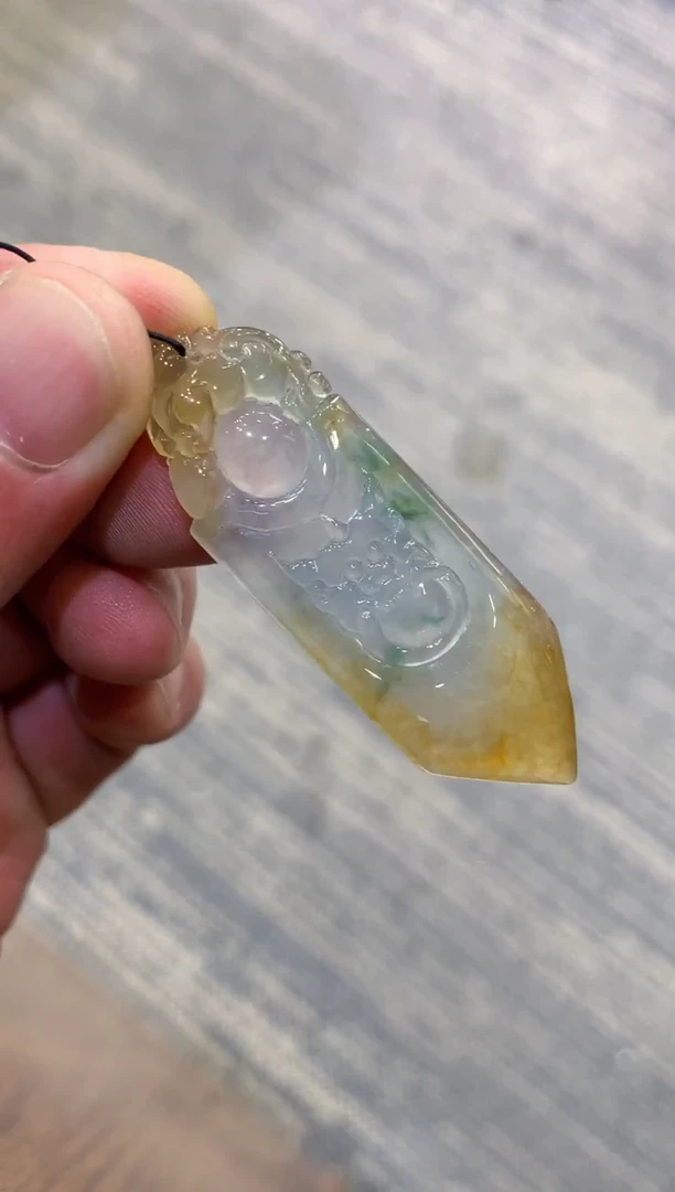 颈饰未镶嵌翡翠天然A货翡翠