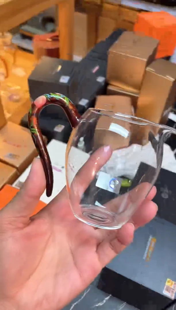 手绘/大漆公杯/寿桃