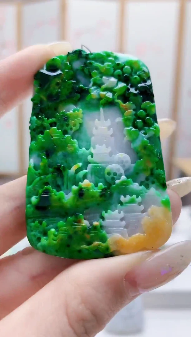 未镶嵌定制翡翠5160jw-毛货挂件64