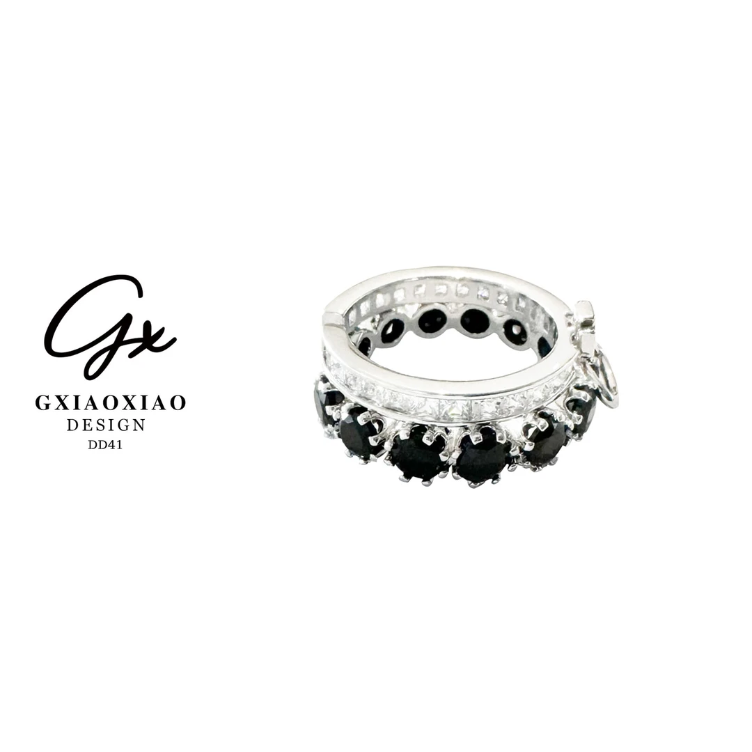 铜合金合成锆石戒指 GXX 【星尘律动】轻奢高级百搭戒指 DD41
