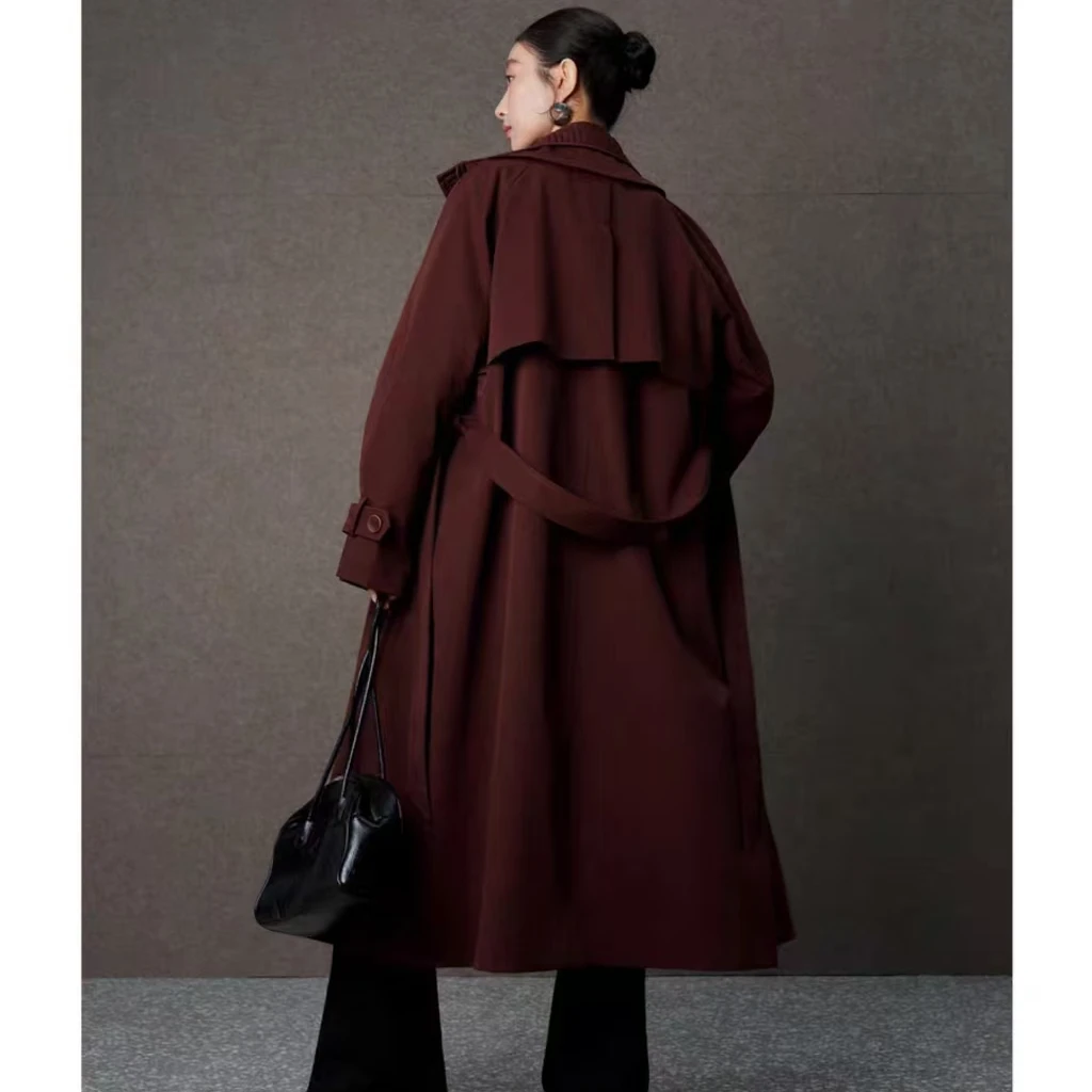 鹅绒羽绒服套装女2024冬款收腰显瘦风衣二件套24016