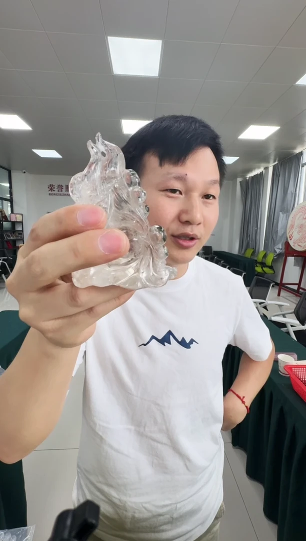 水晶珠宝半成品未镶嵌w9136 白水晶摆件