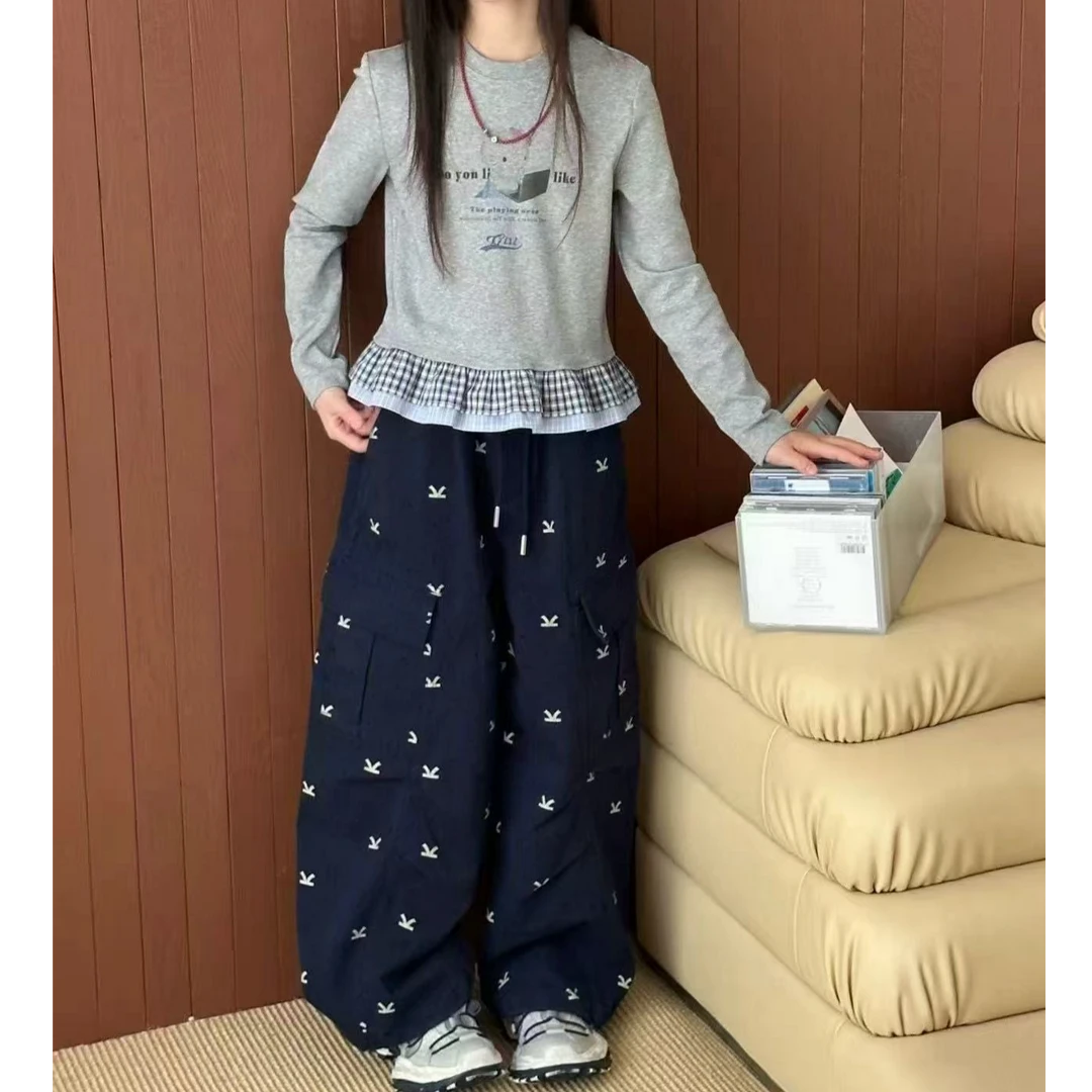 【豪宝贝】2025FW小蝴蝶口袋工装裤3069