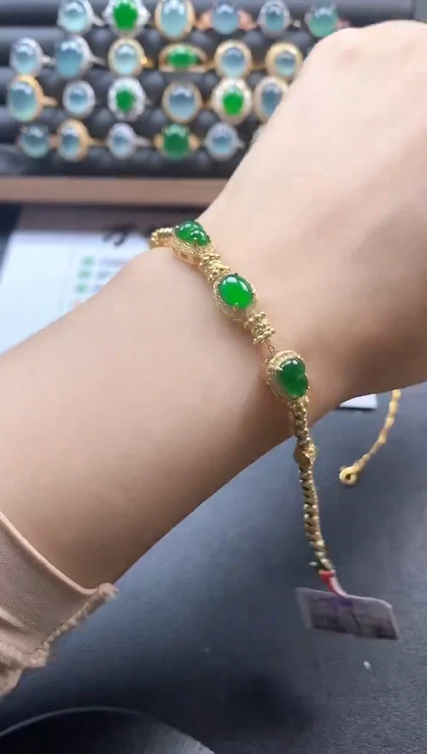 银S925镶嵌戒指翡翠51151