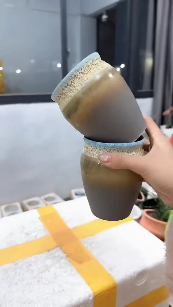 高温陶瓷花盆+E12