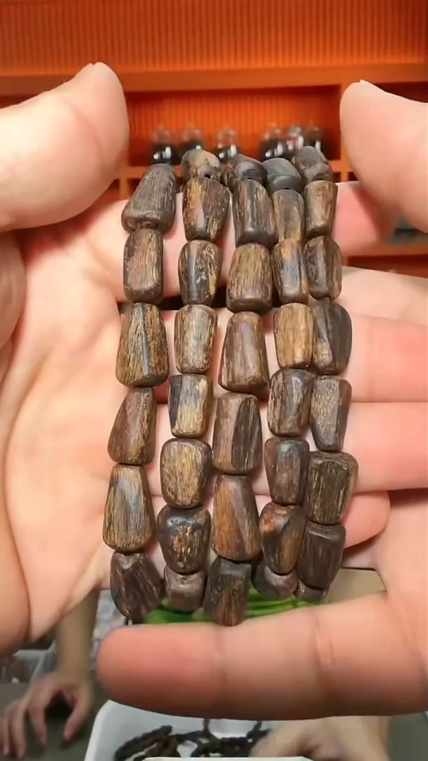 沉香手串109号沉水单圈紫伽罗10g多样性发一