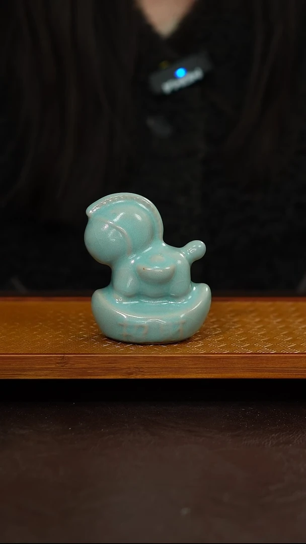 摆件陶原矿原釉汝宋汝瓷