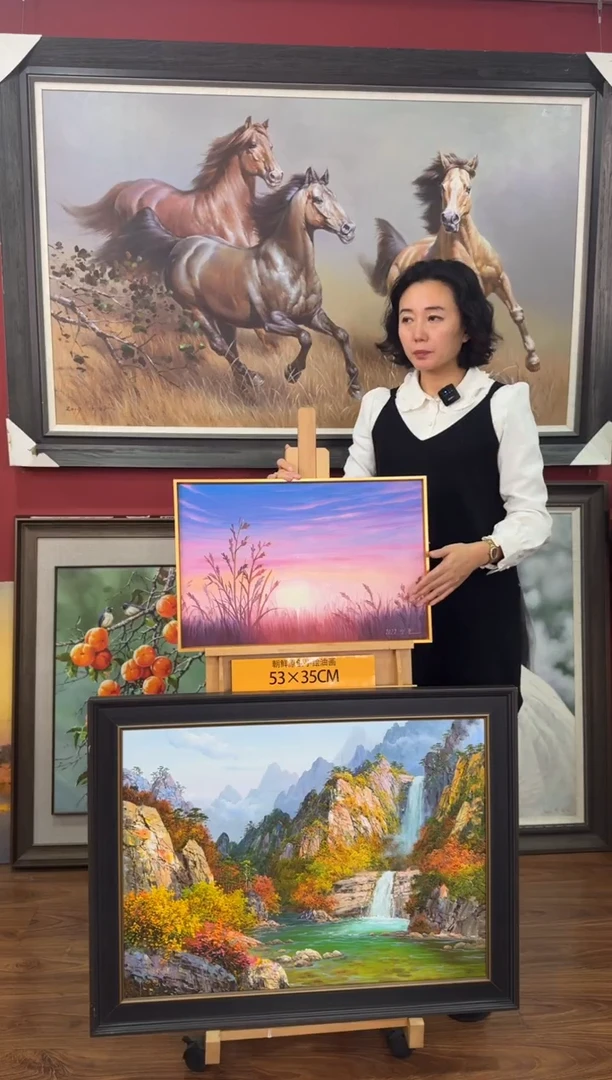 油画【29号】约53*35cm丨朝鲜原创纯手绘孤品油画丨顺丰包邮