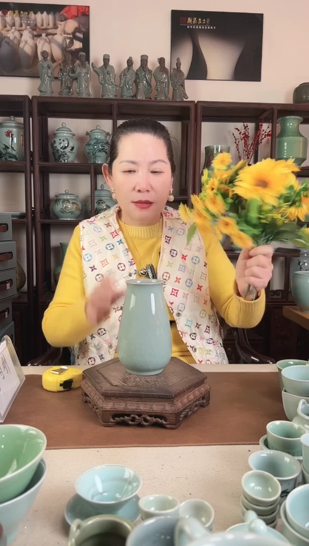 纯手工 哥粉 花瓶