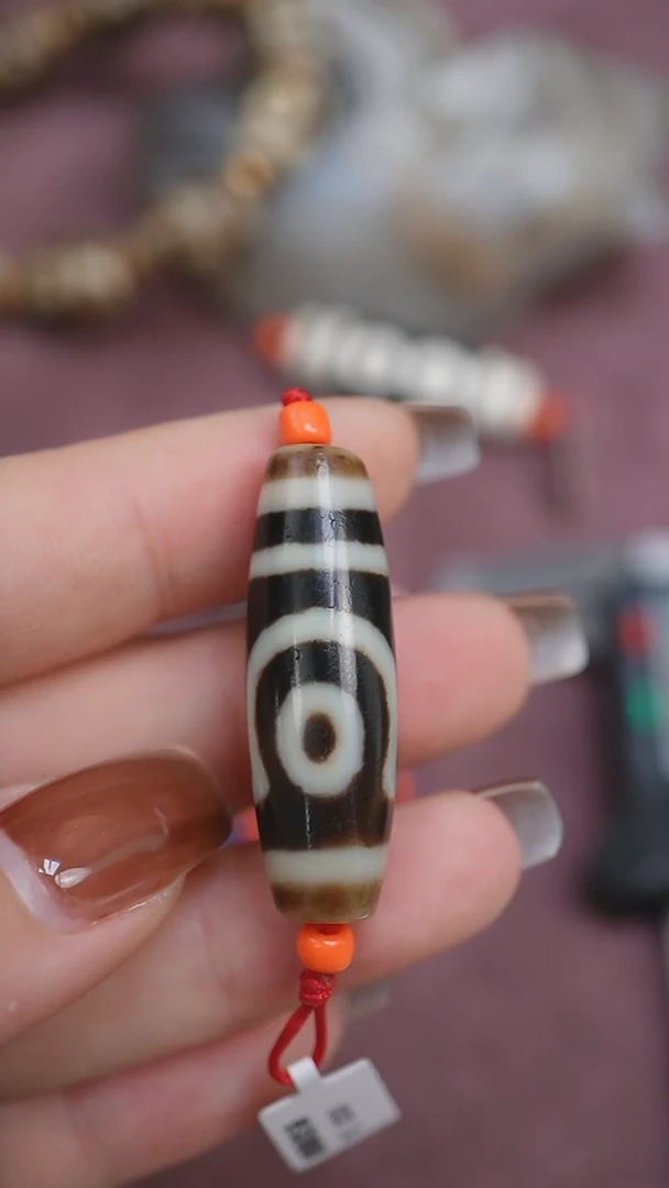 【闪购商品】玛瑙/玉髓颈饰未镶嵌蚀花玛瑙珠定制编绳