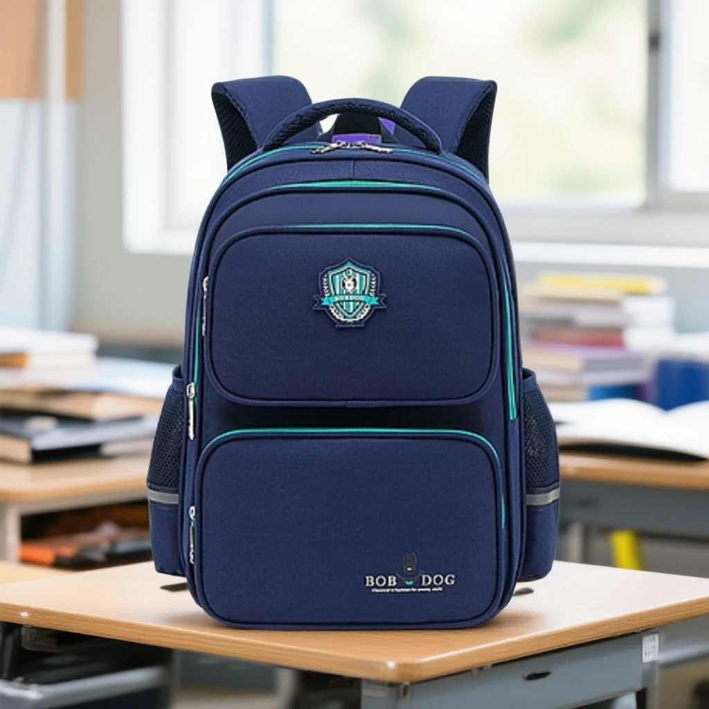 巴布豆学生书包男童防泼水大容量女生一二到六年级小学生双肩背包