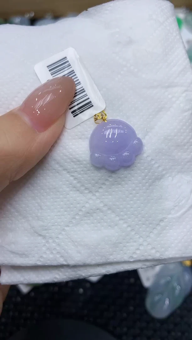 翡翠18K金镶嵌颈饰111111111111