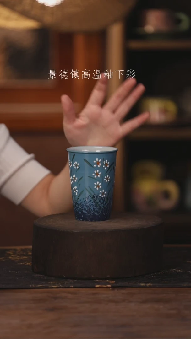 陶瓷景德镇高温釉下手绘陶瓷462