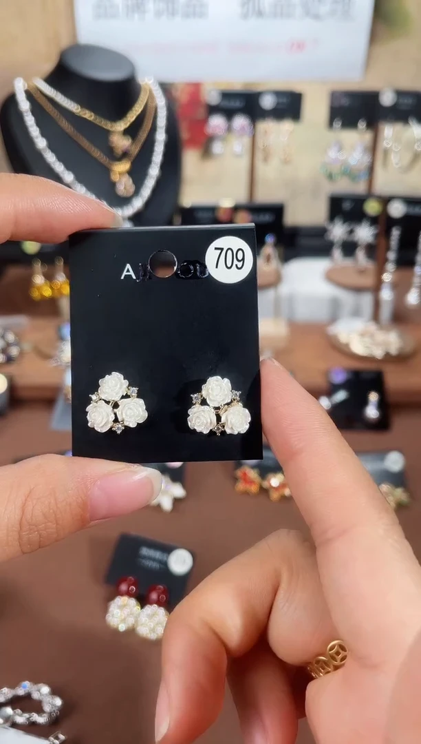 合金925银锆石豆709
