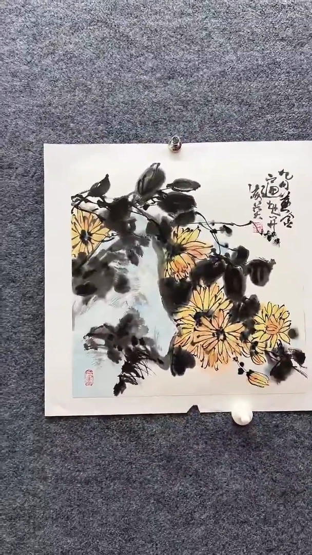 国画赵海英/国画/花鸟。