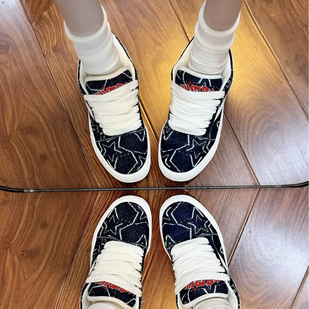 Tinmuu天牧闪电面包鞋低帮保暖潮流风增高帆布鞋秋冬情侣保暖板鞋