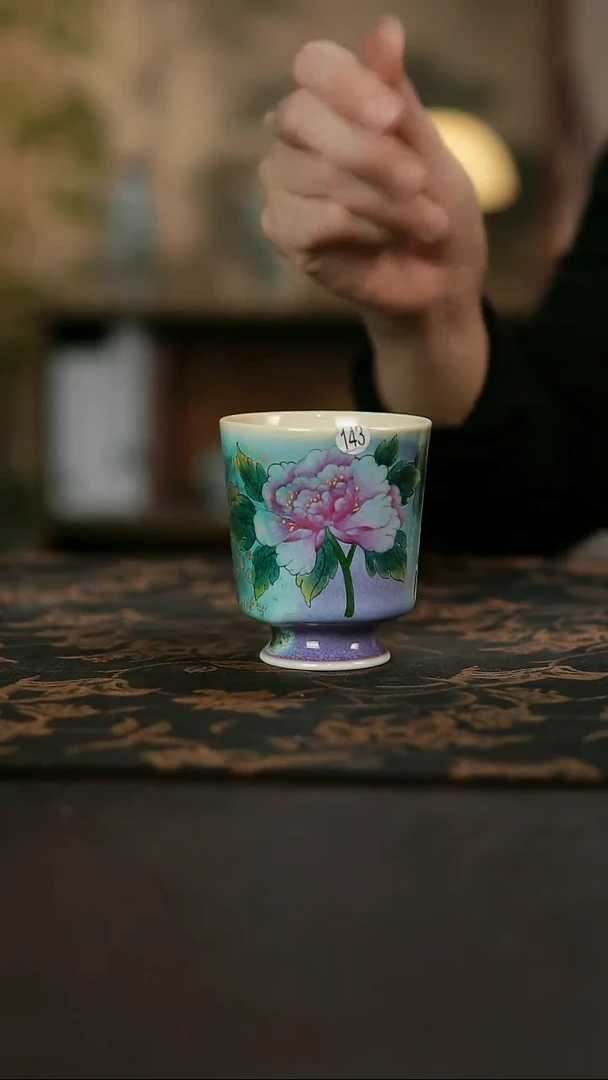 景德镇陶瓷杯碗柴烧多人