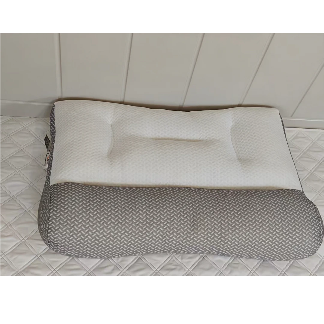 牵引护颈枕头家用成人单人睡眠枕针织柔软侧睡透气