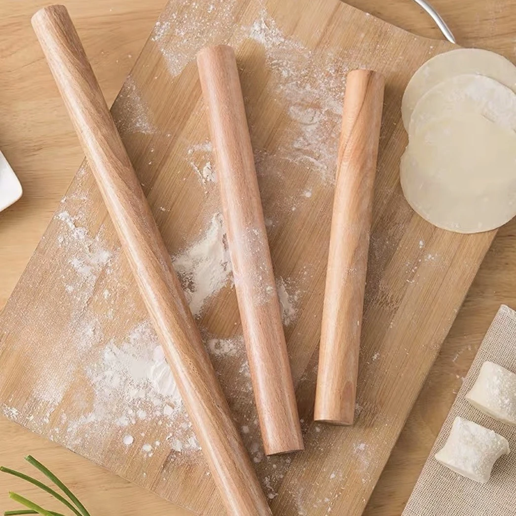 家用擀面棒擀饺子皮神器擀面杖实木压面棍擀面擀面棍厨房必备工具