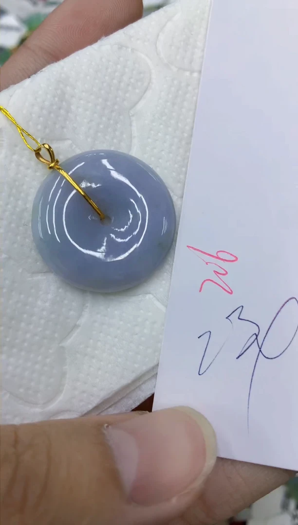 颈饰18K金镶嵌翡翠111111111111
