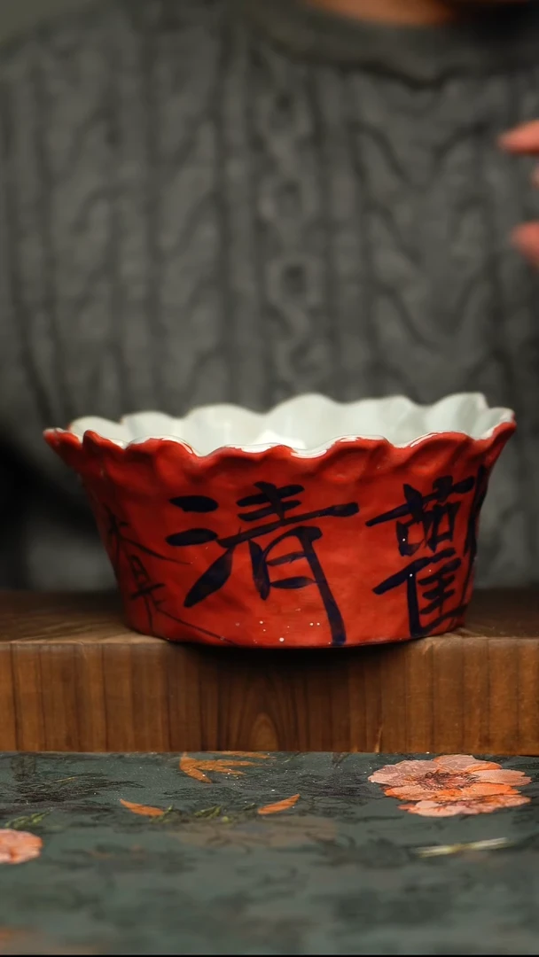 杯釉下彩手工手绘同款陶器