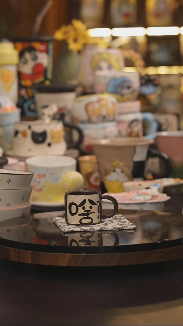 随机景德镇釉下彩绘设计师款式陶瓷