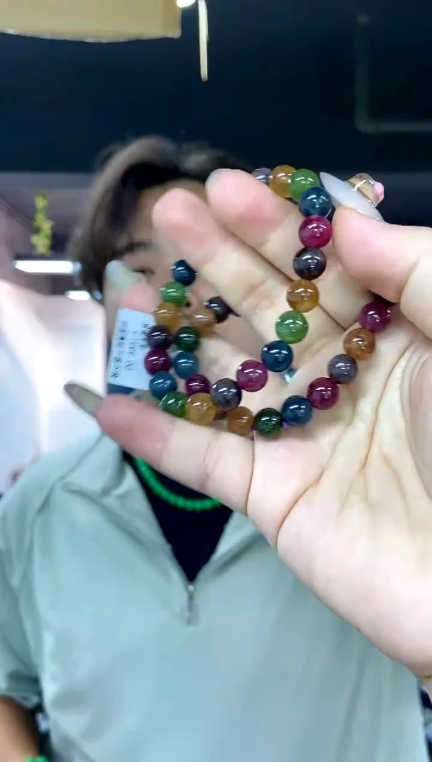 未镶嵌手链碧玺多样性发其一颜色微差