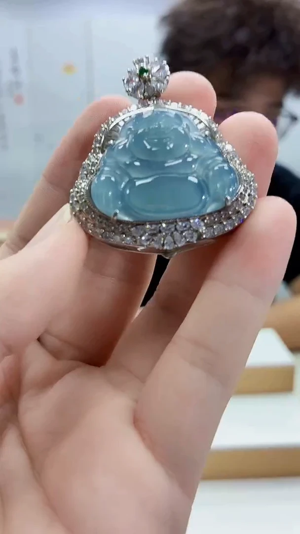 未镶嵌定制翡翠4688bb-毛货挂件15